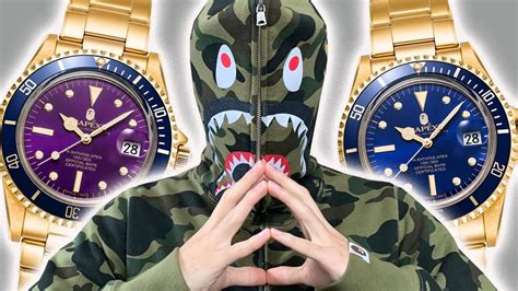 fake bapex watch|That's Just A Fake Rolex Unboxing Bape's New BAPEX.